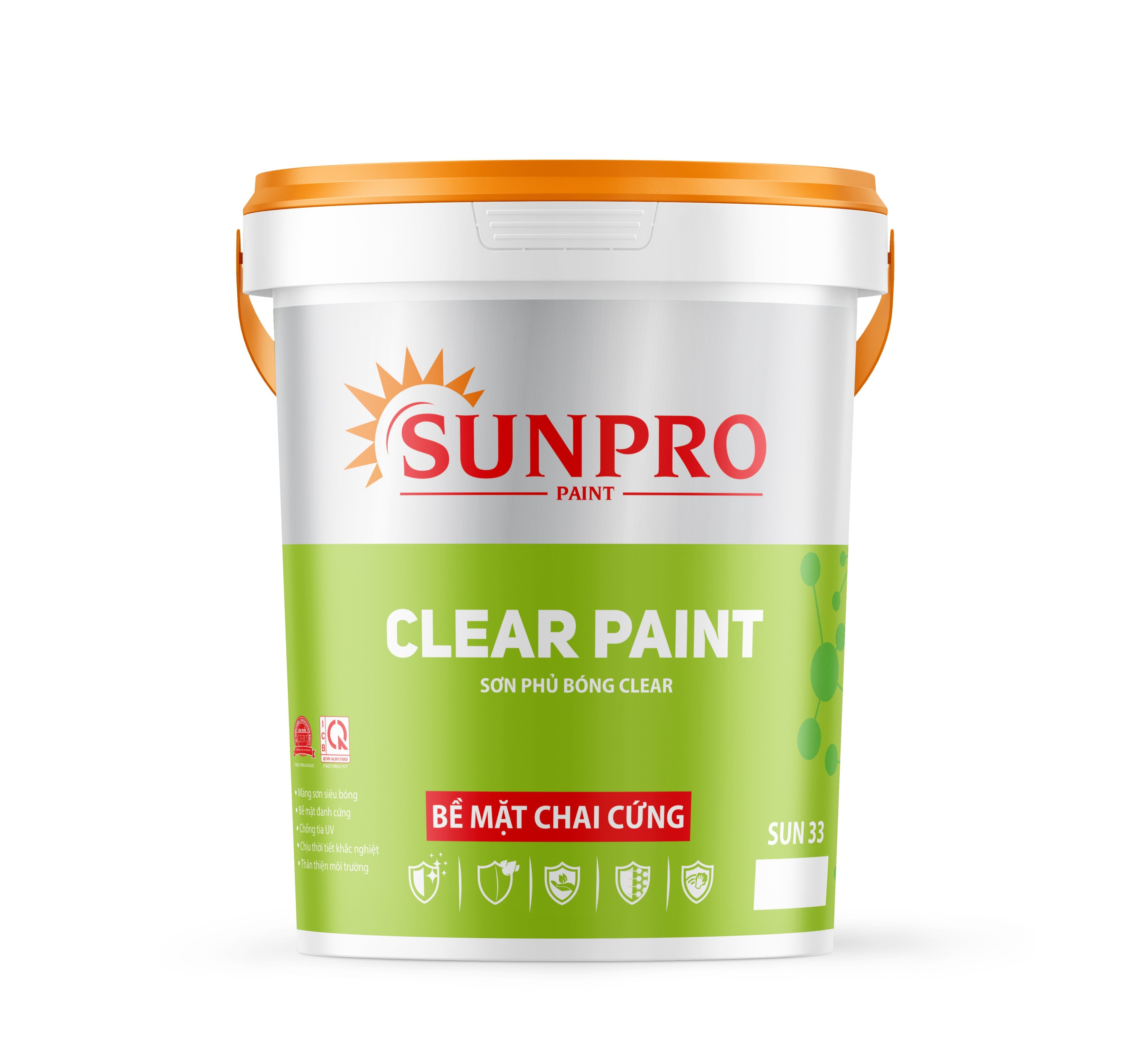 SUN33 - CLEAR PAINT Sơn siêu bóng phủ trang trí Clear