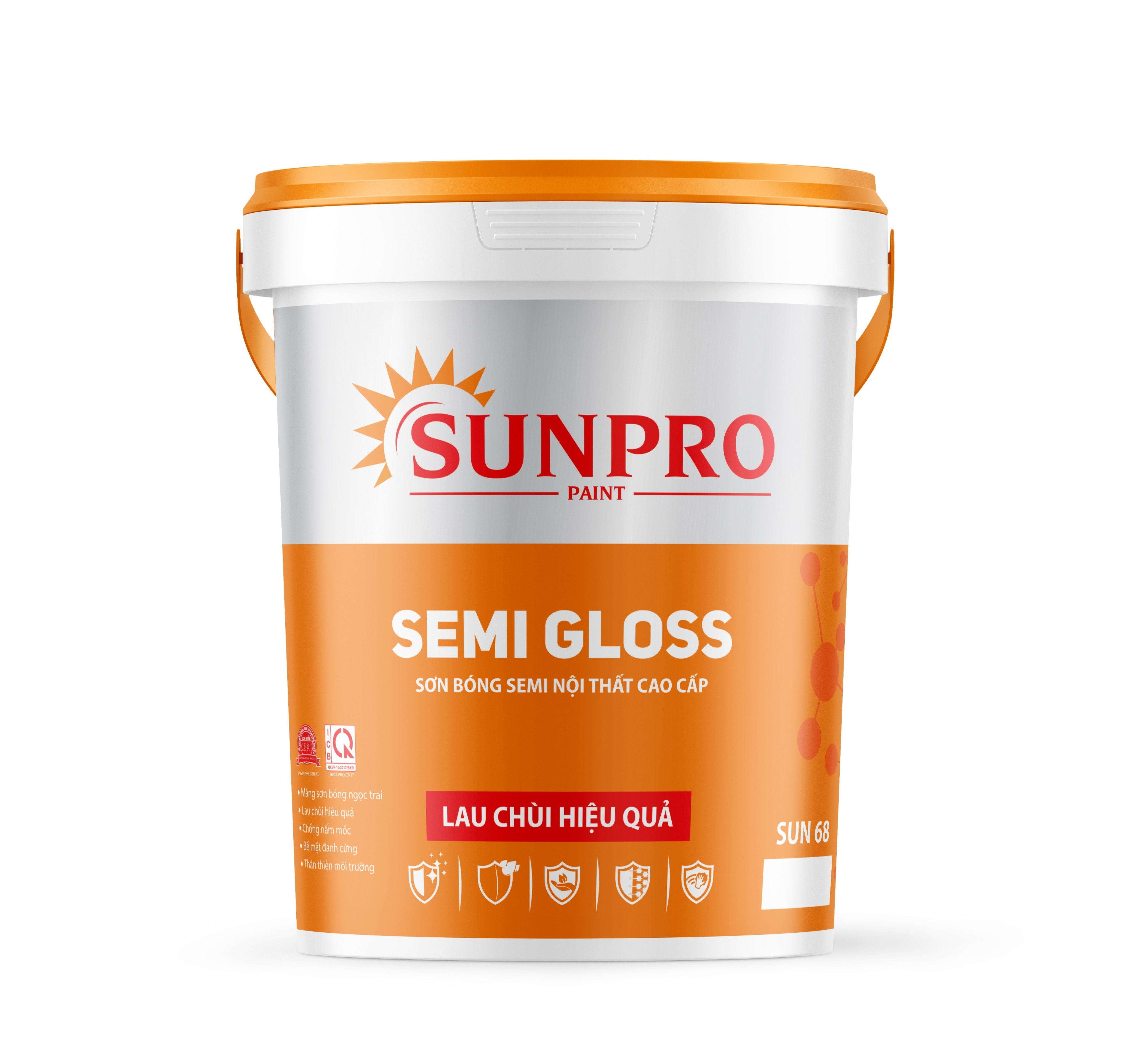 SUN68 - SEMI GLOSS Sơn bóng SEMI nội thất cao cấp